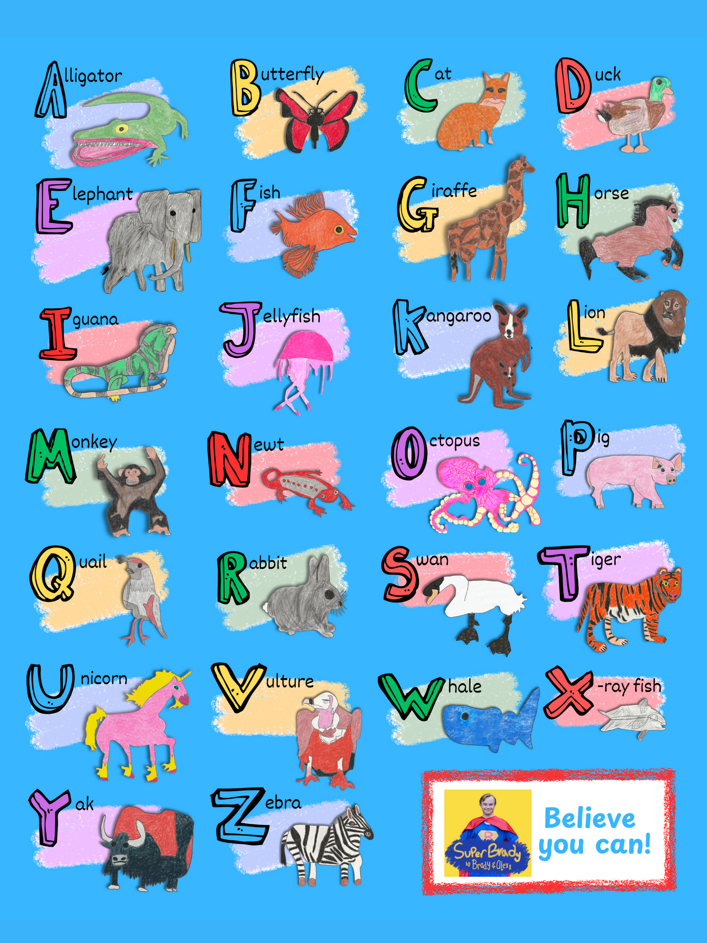 Animal Alphabet Wall Art