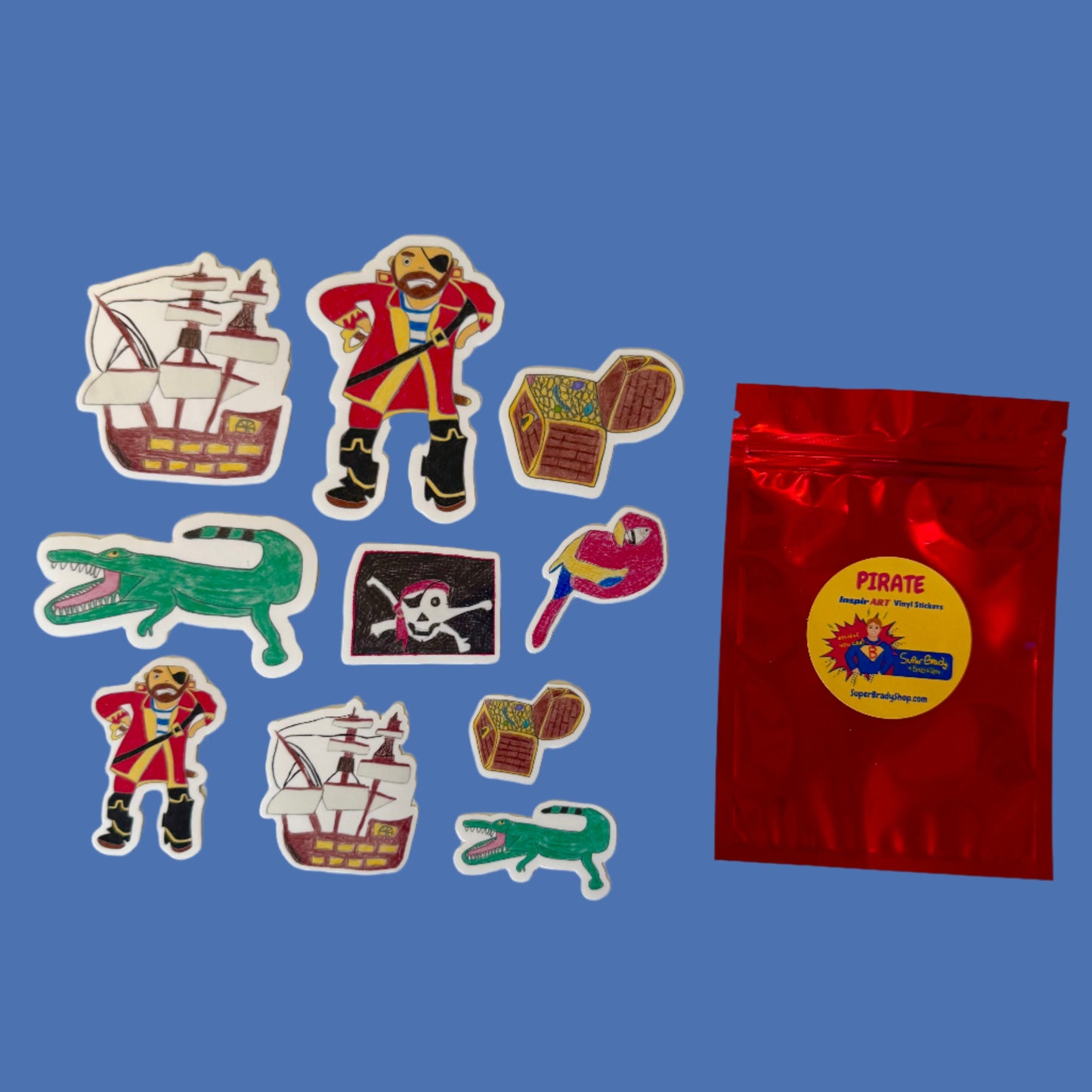 PIRATE InspirART Vinyl Sticker Pack