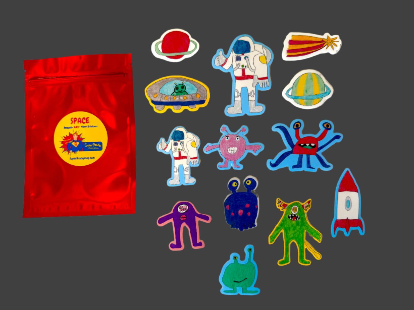 SPACE InspirART Vinyl Sticker Pack