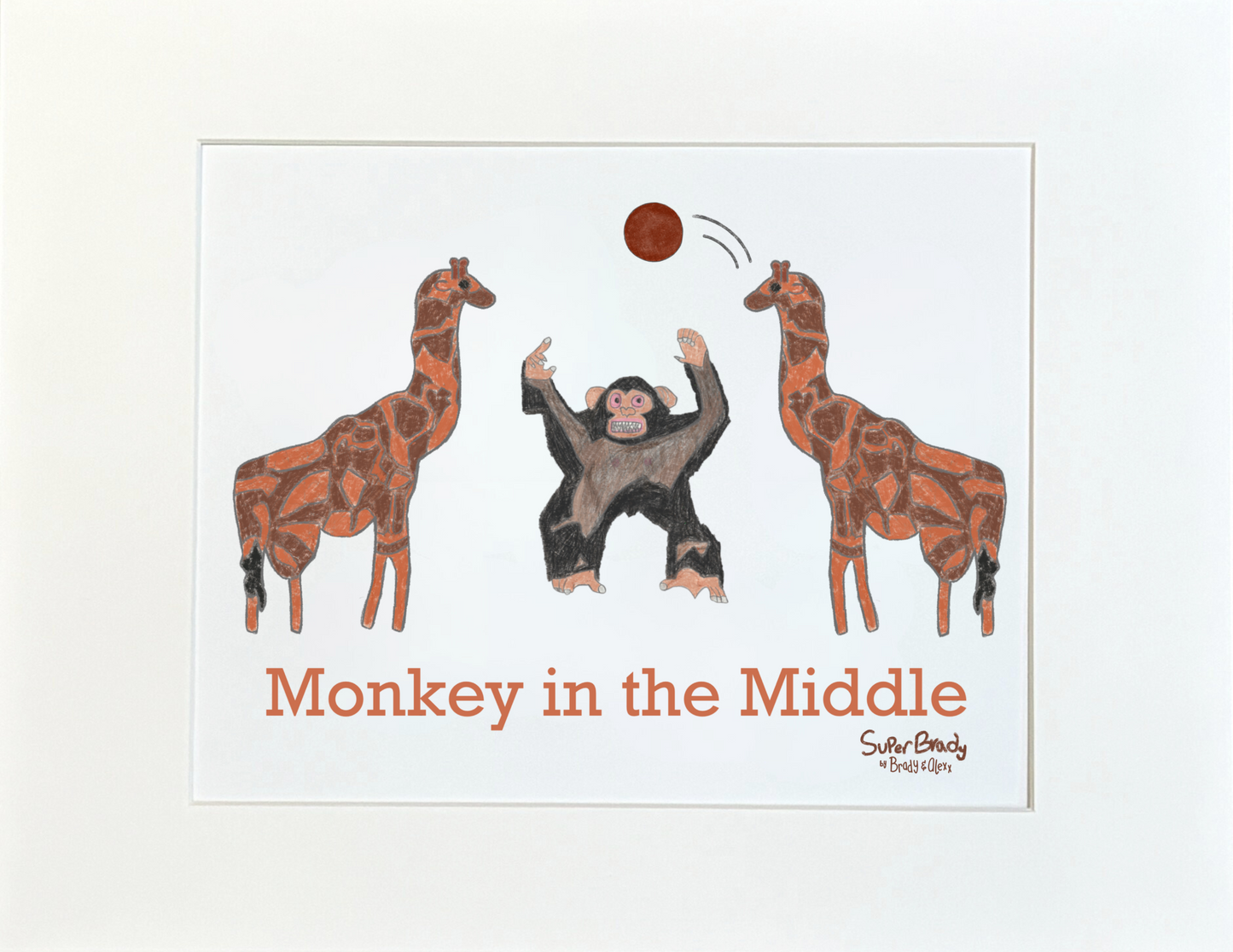 Monkey in the Middle Playground Print