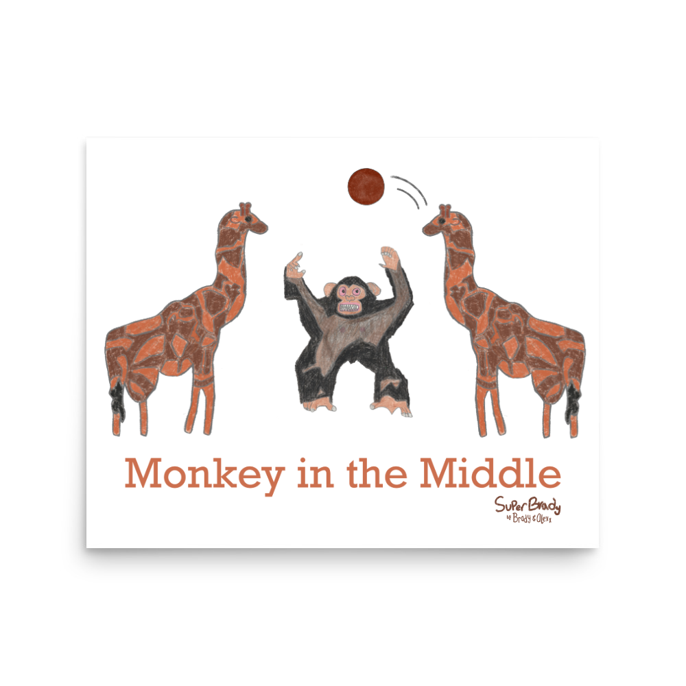 Monkey in the Middle Playground Print