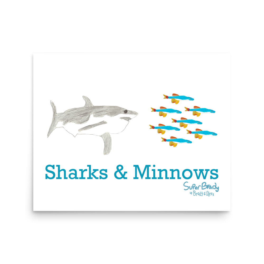 Sharks and Minnows Playground Print