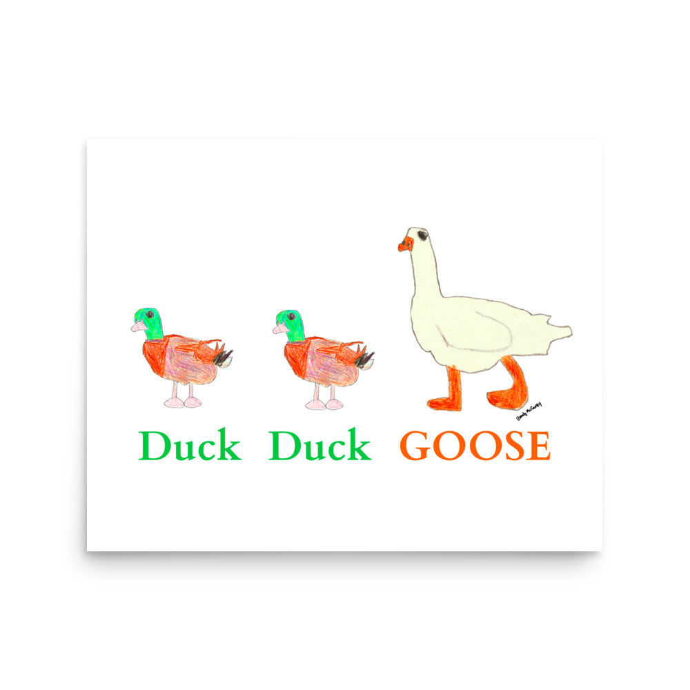 Print Playground Duck Duck Goose (or Poster)