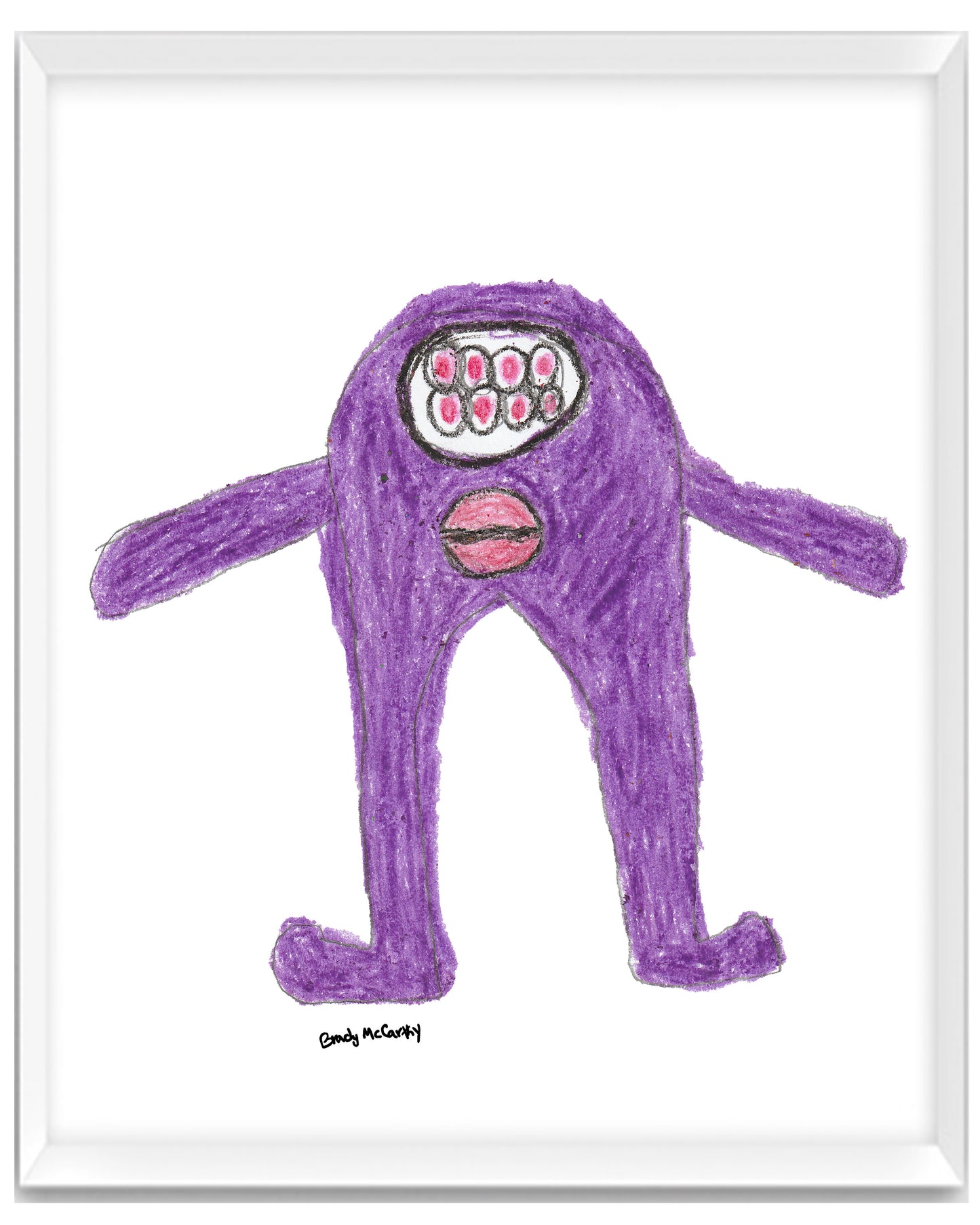 Storybook Purple Monster Print