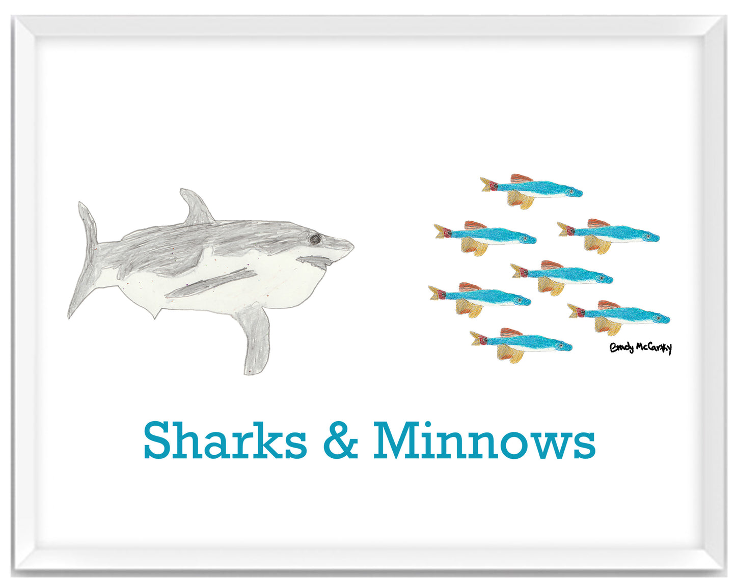 Print Playground Sharks and Minnows (or Poster)