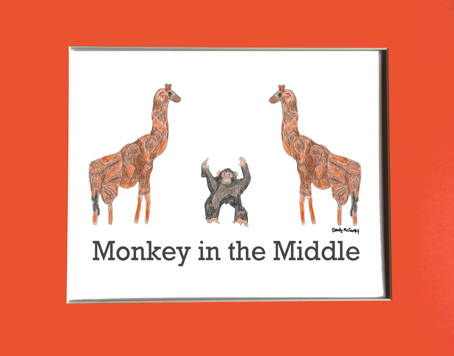 Print Playground Monkey in the Middle (or Poster)