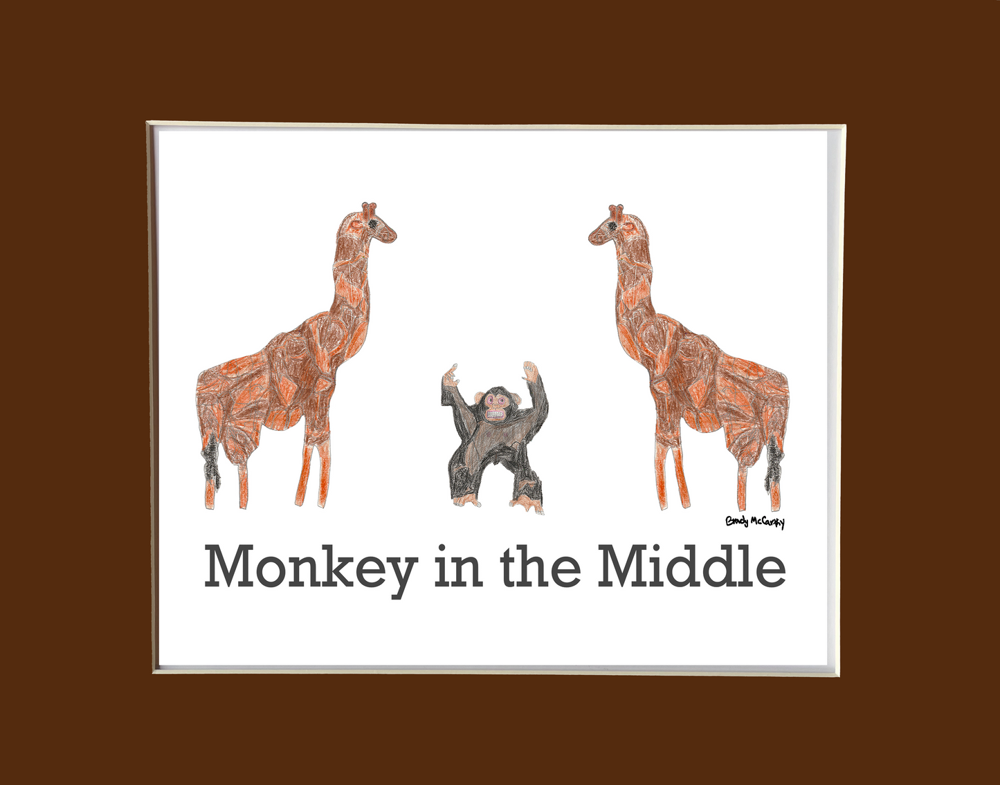 Print Playground Monkey in the Middle (or Poster)