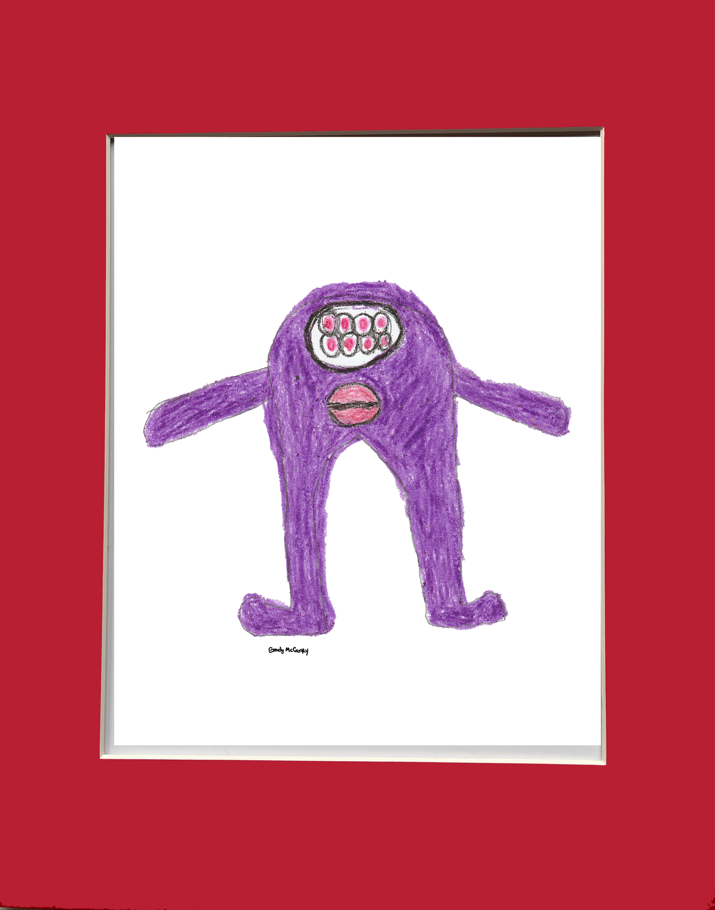 Storybook Purple Monster Print