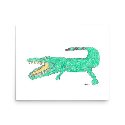 Print Pirate Crocodile