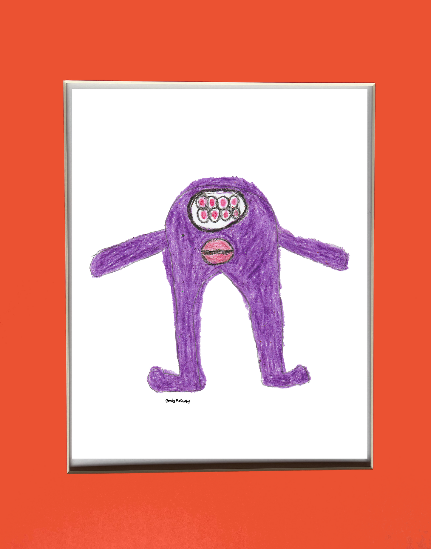 OuterSpace Purple Monster Print