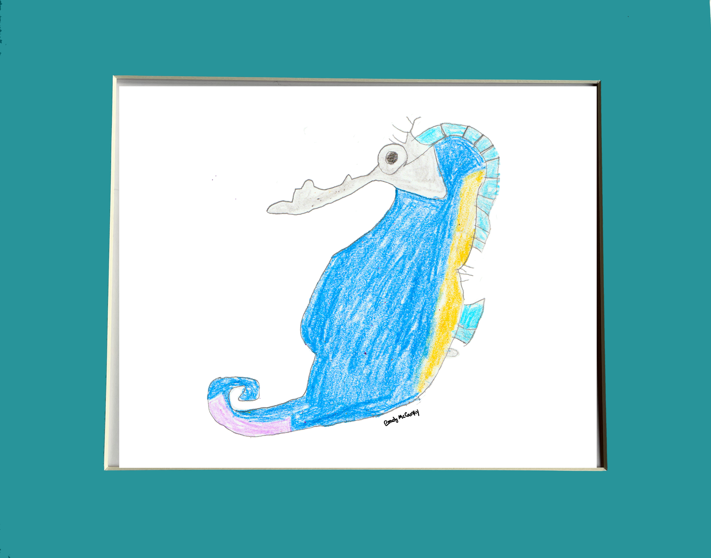 Print Ocean Seahorse