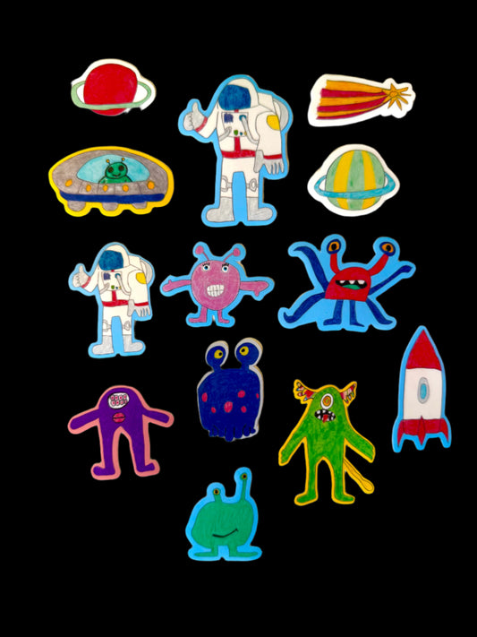 SPACE InspirART Vinyl Sticker Pack