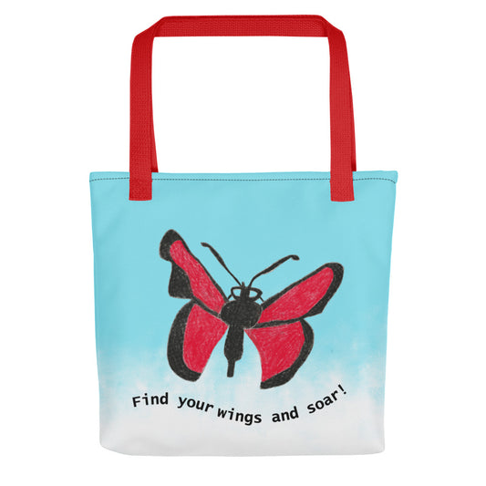 InspirART Butterfly Tote Bag