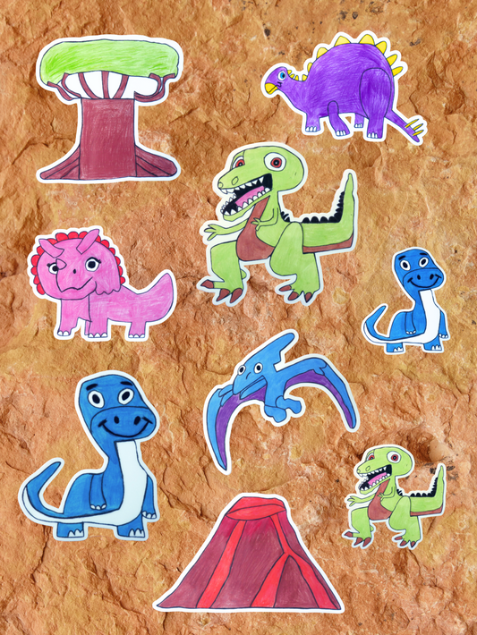 DINOSAUR InspirART Vinyl Sticker Pack