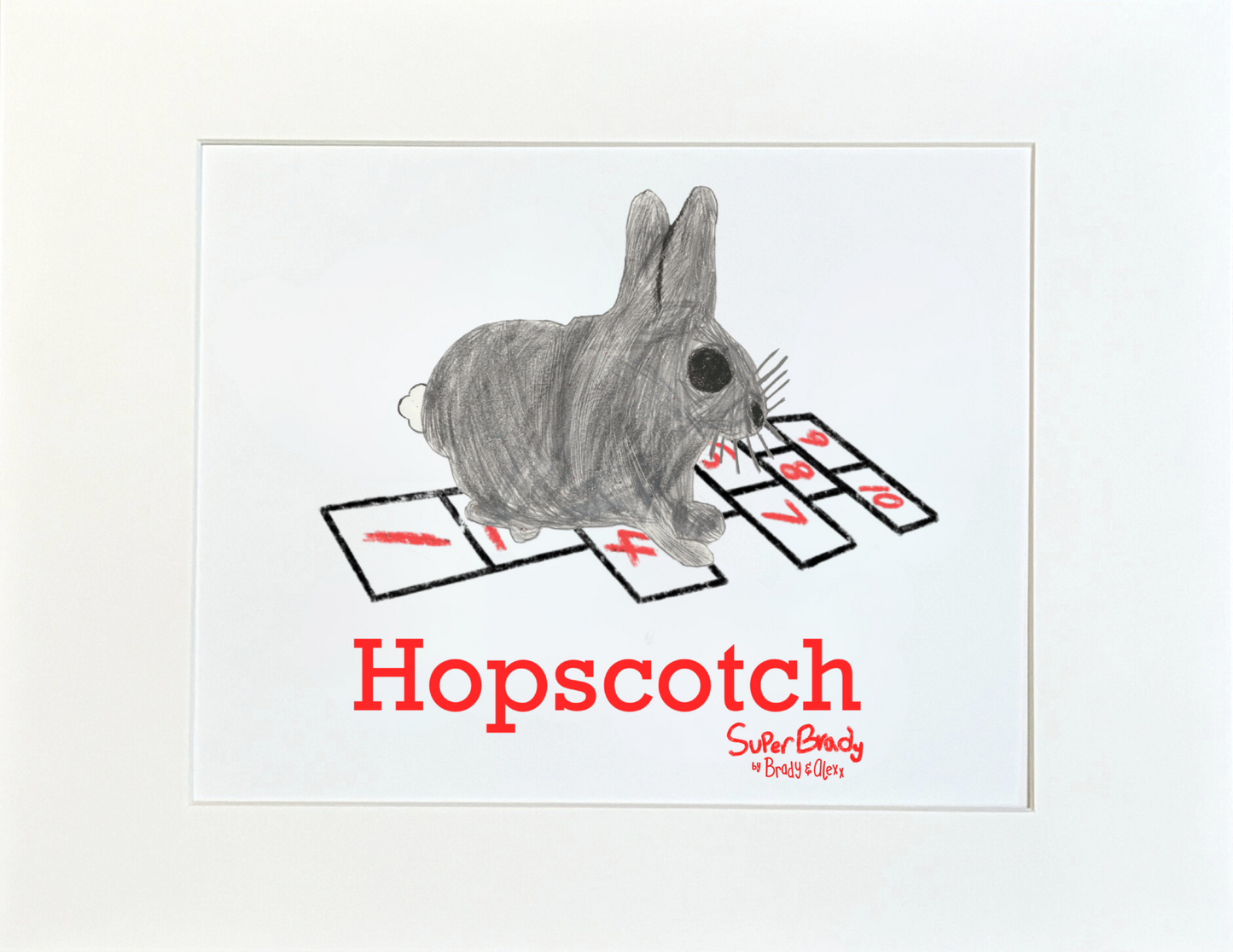 Hopscotch Playground Print