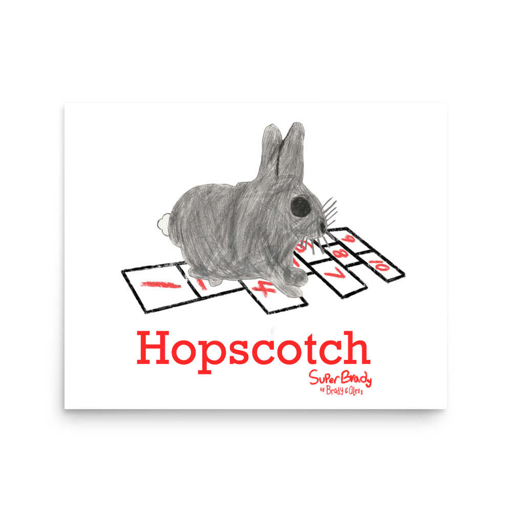 Hopscotch Playground Print