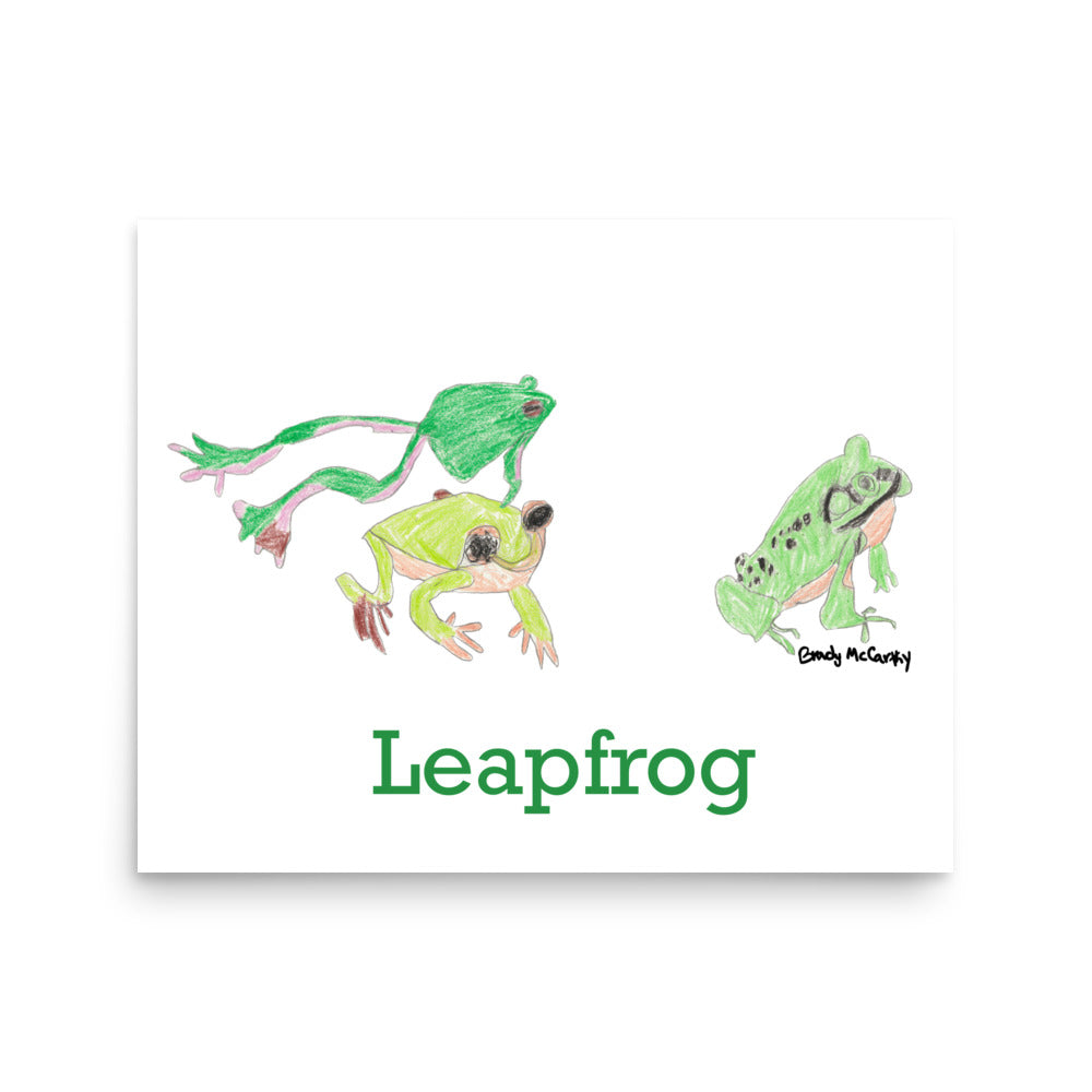 Print Playground Leapfrog (or Poster)