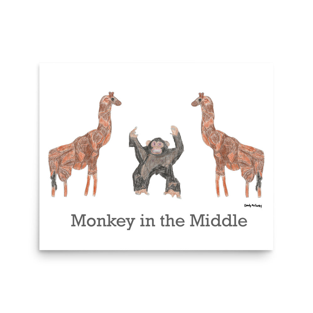 Print Playground Monkey in the Middle (or Poster)