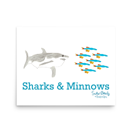Sharks and Minnows Playground Print