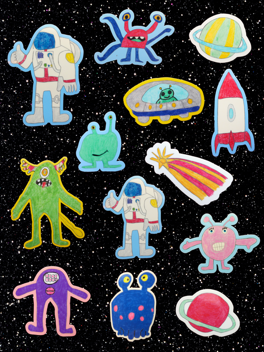 SPACE InspirART Vinyl Sticker Pack