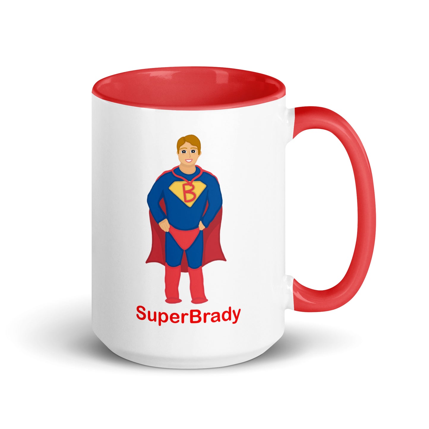 SuperBrady Mug with Color Inside